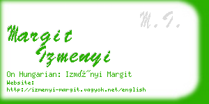 margit izmenyi business card